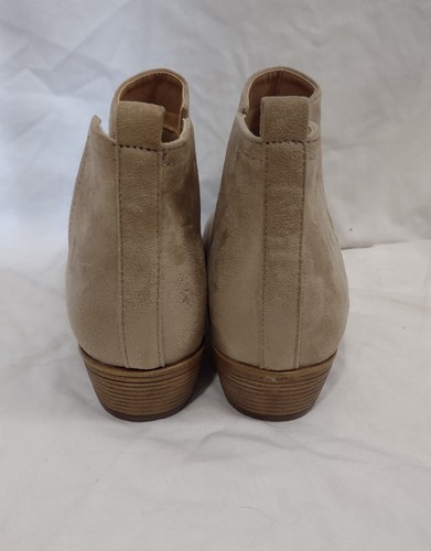 Journee Collection "Rimi" Stone/Beige Faux Suede Ankle Bootie/Boots/Shoes--Sz 11 - Picture 5 of 6