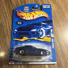 2002 Hot Wheels Mainline/Collector #213 FERRARI 456M Dark Blue w/Chrome 5 Spokes