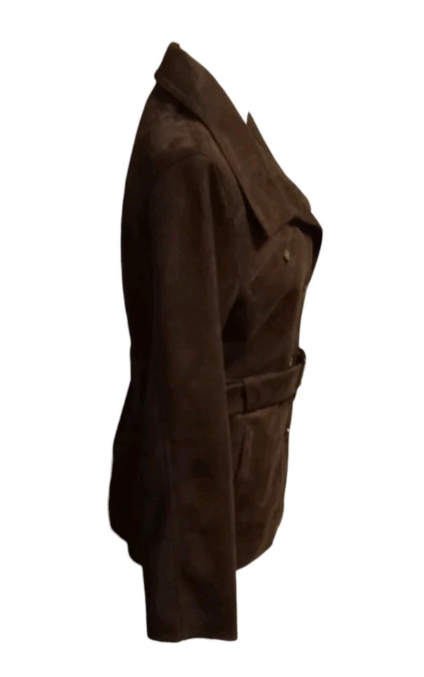 Chaqueta abotonada de gamuza colección italiana EA (M) Foto 2 de 4