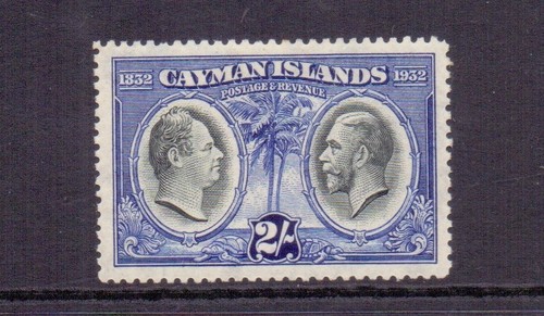 CAYMAN IS. 1932 CENT. OF ASSEMBLY 2/- BLACK & ULTRAMARINE LMM CAT £50