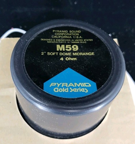 Pyramid Gold Series 2" Soft Dome Midrange Speaker 250w M59 NOS - Picture 4 of 11