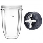 Replacement Cross Extractor Blade & 24oz Large Mug Cup for Nutribullet 600W 900W