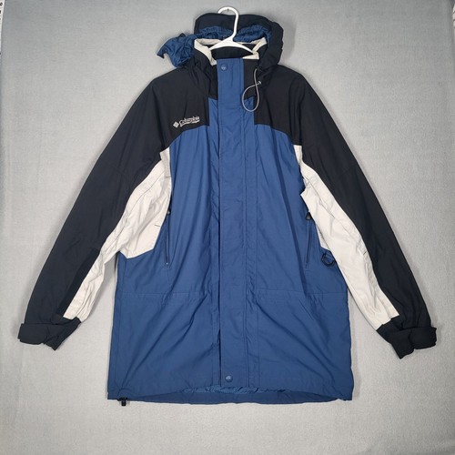 Chaqueta Columbia Hombre Grande Alta Multicolor Poliéster Con Capucha Exterior