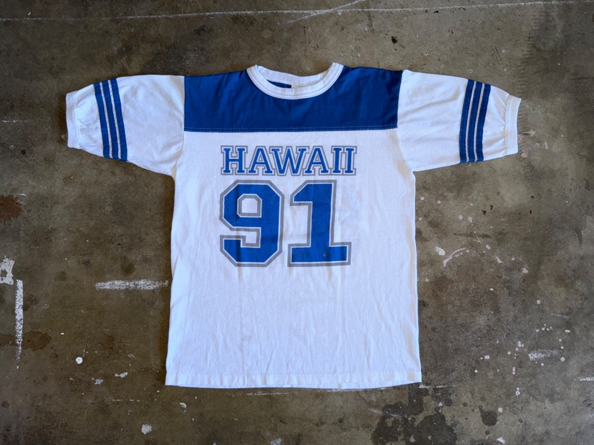 1991 VINTAGE 90s HAWAII RINGER SOUVENIR T-SHIRT MEN SZ M 80s 