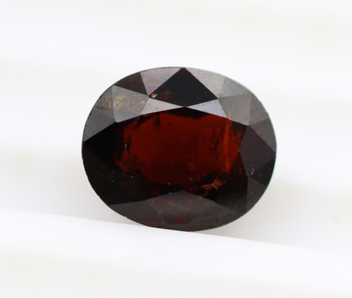 Loose Oval 10x8 mm Certified 3.71 Ct Natural Brown Hessonite Garnet Gemstone - Picture 2 of 10