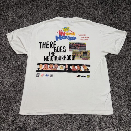 Maglietta Promo Videogioco WWF In Your House There Goes The Neighborhood Rara Leggi - Foto 7 di 12
