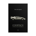 Lamborghini Countach Poster – 80s Icon Supercar Wall Art, Garage Decor