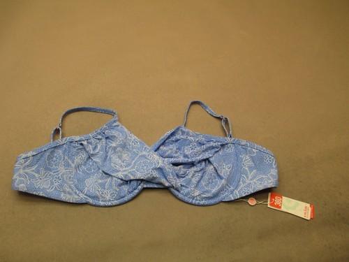 NWT 38D Swim Systems Womens Multicolor Unlined Underwired Swim Bikini Top 11M