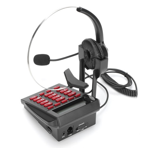 HT720 Call Center Telefon przewodowy z wielokierunkowym zestawem słuchawkowym Zestaw głośnomówiący Tele CB - Zdjęcie 4 z 22