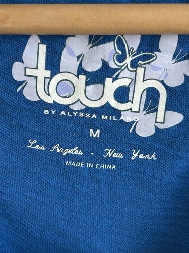 Detroit Lions Shirt Women’s Blue Medium Short sleeve Pull Over NFL NWT Touch - Picture 2 of 9