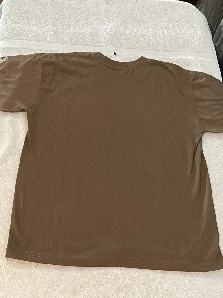 Camiseta gráfica Tony Hawk masculina pequena 8 marrom 100% algodão logotipo skate Y2K - Imagem 2 de 4