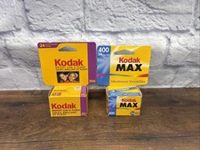 Vintage Lot Of 2 Kodak Film 200 Max 400 24 Exposures Expired Camera New NOS