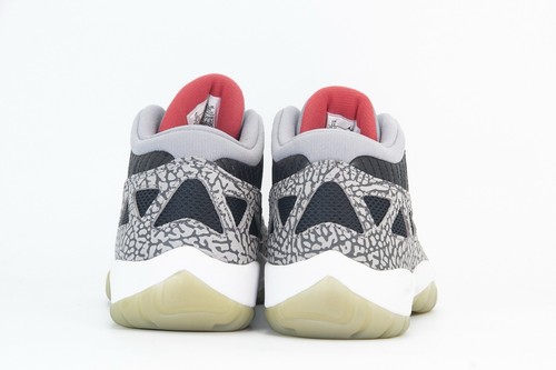 Nike Air Jordan 11 Low Retro IE Black/Fire Red/Cement Grey/White 919712-006 Sz11 - Picture 13 of 14