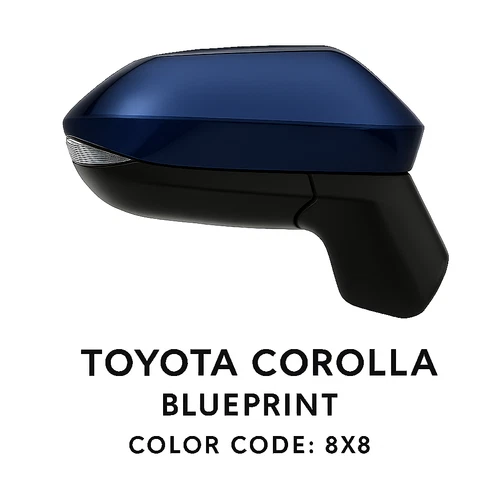 NEW BLUEPRINT Mirror fits 20-25 COROLLA SEDAN Passenger RH Power Heat Signal