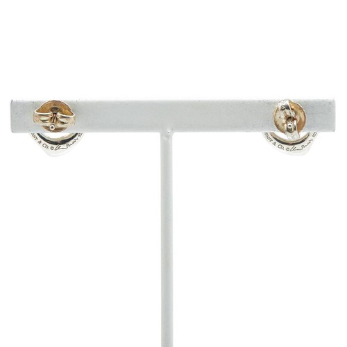 Auténticos aretes Tiffany & Co corazón abierto plata 925 perforados con bolsa - Imagen 3 de 6