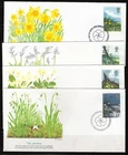 1¢ WONDER'S ~ GREAT BRITAIN WILD FLOWERS FDC C/S 4 ALL SHOWN - UNADDRESSED~ F44