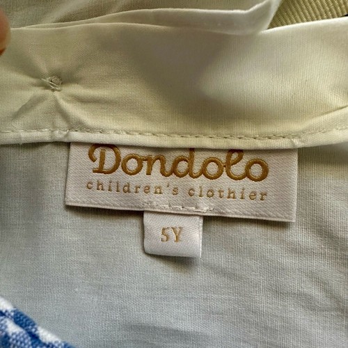 NWT Dondolo Mr. Drake Puddle Duck Shorts Set White Embroidered Blue Gingham 5 - Picture 5 of 9