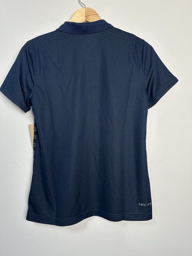 Nike Women's Dri-FIT Striped Golf Polo Shirt Blue Size Medium NEW Style FJ9573 - Picture 5 of 7