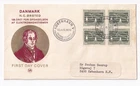 STAMP DENMARK "KOBENHAVN" "H. C. ORSTED" 1970 FDC ENVELOPE