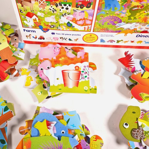 Galt Toys 2x Rompecabezas de Piso Gigante Completos Granja/Dinosaurios en Caja 3-6 Años Usado - Imagen 4 de 13