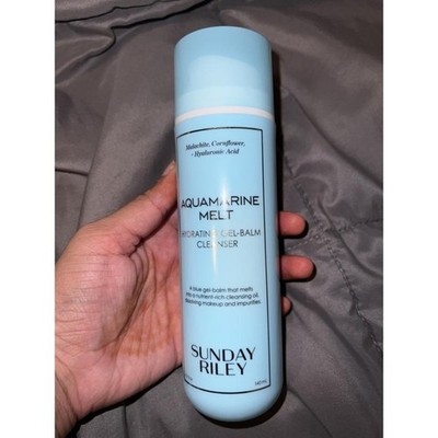 Sunday Riley Aquamarine Melt Hydrating Gel Balm Facial Cleanser 4.7 oz