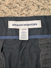 Amazon Essentials Men's 33x30 Classic Fit Work Pants Dark Color