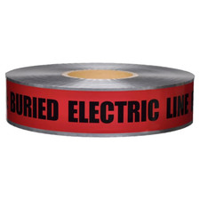Presco Underground Detectable Tape: 2 in. x 1000 ft. CAUTION BURIED ELECTRIC LIN