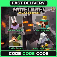 MINECRAFT - Java y Bedrock - 4 artículos de Pascua - Todas las plataformas