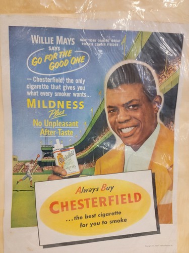 Póster anuncio de novato Willie Mays NOVIEMBRE 1951 NUESTRO MUNDO ¡Raro!! - Imagen 4 de 14