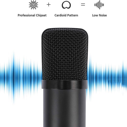 Condenser Microphone Set,for Computer Podcast Microphones,Games,with Voice9557 - Afbeelding 4 van 8
