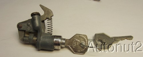 Ford glove box lock with 2 brass keys 1942 1946 1947 1948 original