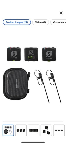 RODE Wireless PRO 2-Personen Clip-On kabelloses Mikrofonsystem/Recorder - Bild 1 von 7