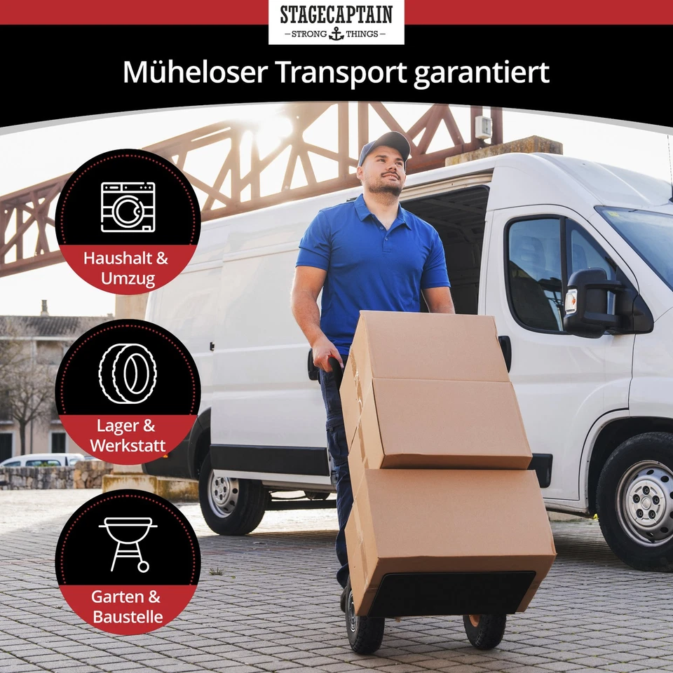 Profi Sackkarre Transportkarre Stapelkarre Transportwagen Stapelkarre 200kg - Bild 4 von 4