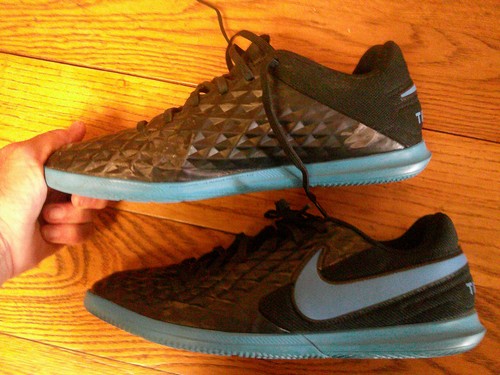 Nike Tiempo Legend 8 Club IC Soccer Shoes Men's Size 10 Us Black Blue AT6110-004 - Photo 2/7