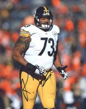 Ramon Foster signed NFL football 8x10 photo W/Cert Autographed (A0629