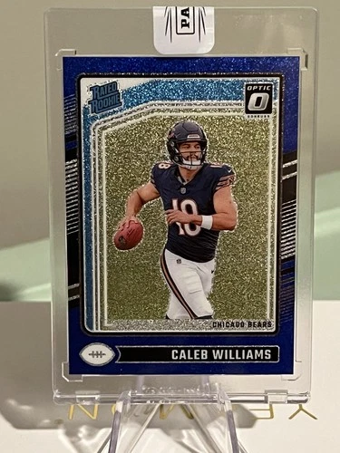 2024 Panini Optic - Rated Rookie Caleb Williams #201 Blue Glitter Prizm (RC)