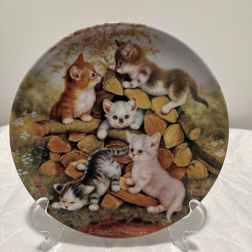 Bradford Exchange Abenteuer auf dem Holzstapel Collector Plate - Picture 1 of 2