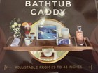 ROYAL CRAFT WOOD Premium Foldable Bathtub Caddy Tray Bamboo Shelf Adjust 29-43”