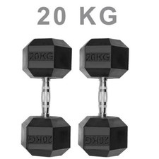 Hex Dumbbells Weights Rubber Encased Sets, Hexagonal Dumbbell Gym Pairs
