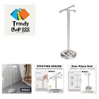 Stainless Steel Free Standing Toilet Paper Holder with Weighted Base