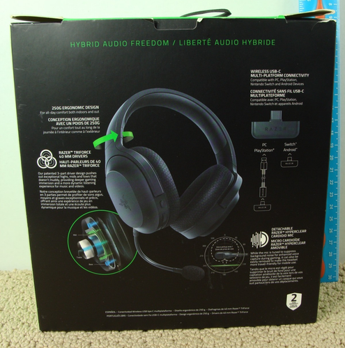Razer Barracuda Cuffie Wireless Microfono Mobile da Gioco Multipiattaforma - Foto 2 di 23