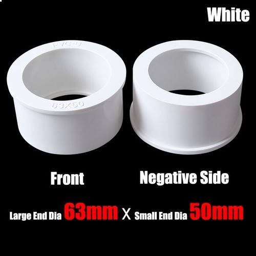 16mm to 90mm PVC Pipe Eccentric Reducing Bushing Fittings Connector Joints White - Picture 11 of 28