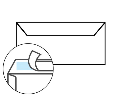 Briefumschläge DIN lang mit Fenster selbstklebend, 110 x 220 mm mit Haftklebung  - Bild 7 von 7