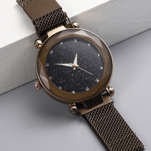 Starry Sky Watch Waterproof Magnet Stainless Steel Strap Free Buckle Men Gift - Picture 12 of 12