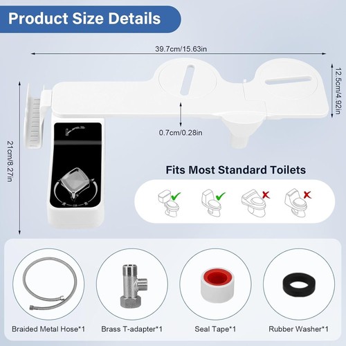 Attachment for Toilet, Dual Nozzle Bidet Toilet (Feminine & Rear Wash), Ultra S - Picture 4 of 9