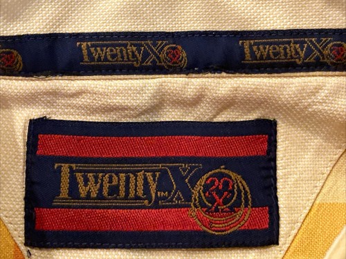 Wrangler 20X Twenty X Western Yellow Blue Orange Plaid Cowboy Shirt Mens 2XL - Picture 2 of 12