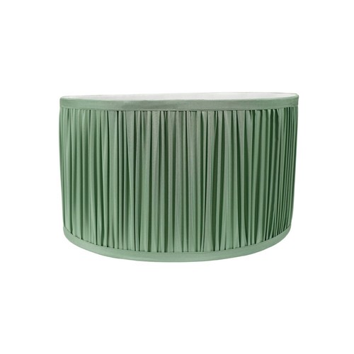 Geraffter Plissee Trommel Lampenschirm Decke Boden Tisch Pendelleuchte Schirm LED Birne - Bild 26 von 26