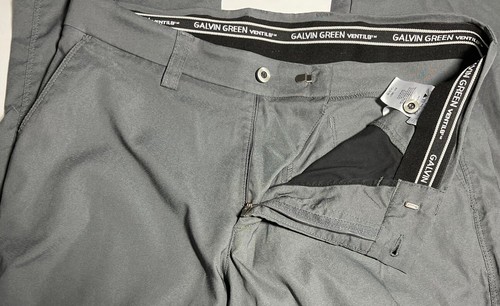 Galvin Green Mens Pants 32 Gray Flat Front Ventil8 Golf Outdoors - Picture 4 of 11