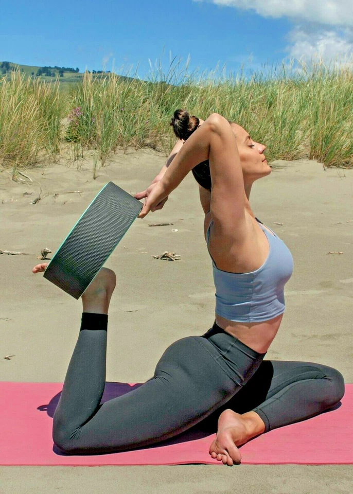 Rueda de yoga - Juego de 3 piezas de rodillo de espuma EVA para estiramiento y soporte de flexión hacia atrás Foto 4 de 4