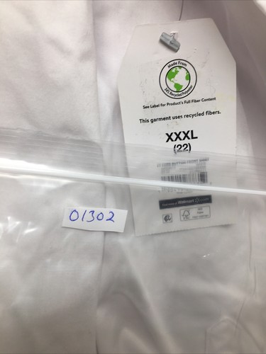 New Time & Tru Womens Wrinkle Free Button Front Shirt Size XXXL(22) - Picture 13 of 13